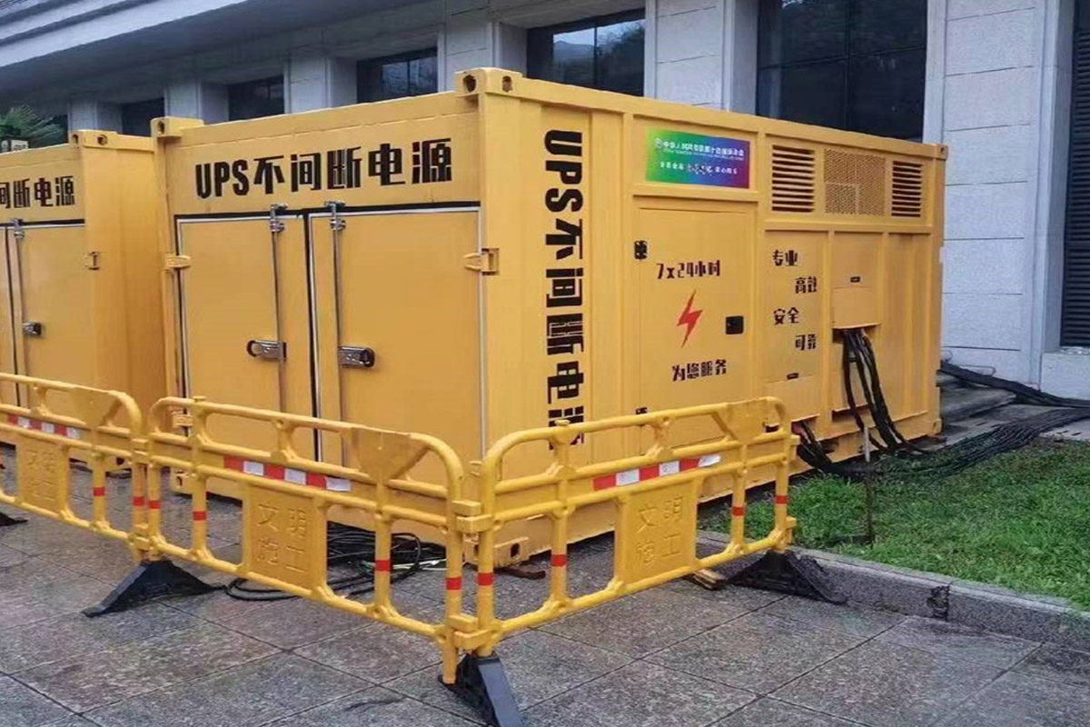 保定发电机租赁施工现场