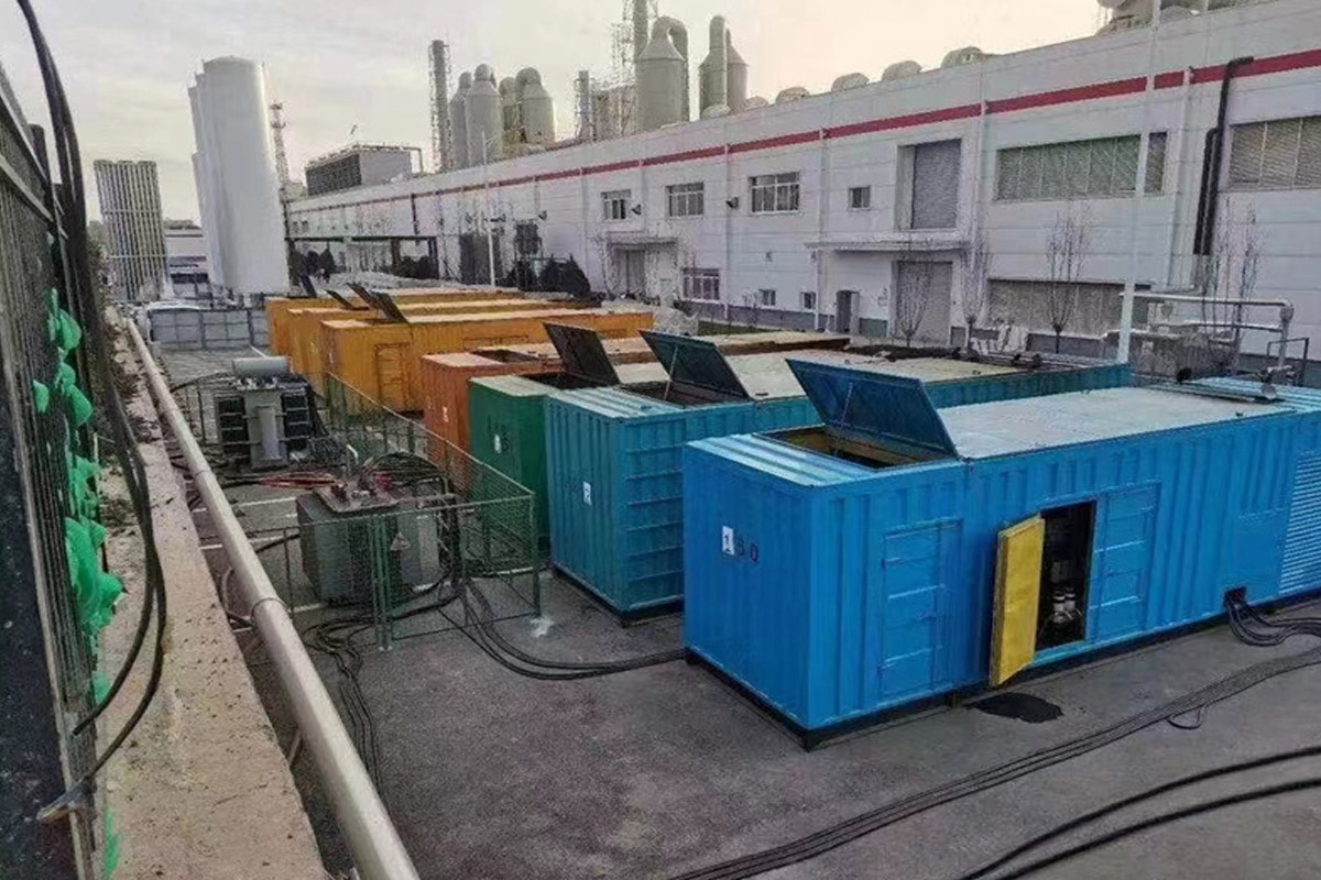 保定发电机租赁施工现场